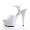 Pleaser - DELIGHT609 Sandale à bride à la cheville - Blanc Product image